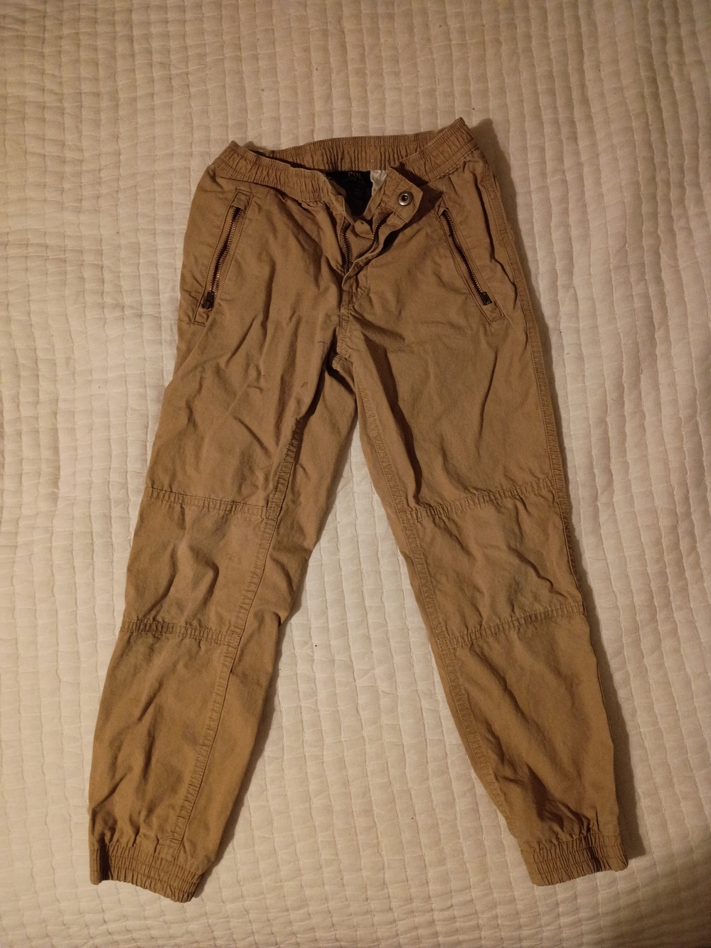 Polo by Ralph Lauren Khaki Elastic-Waist Joggers